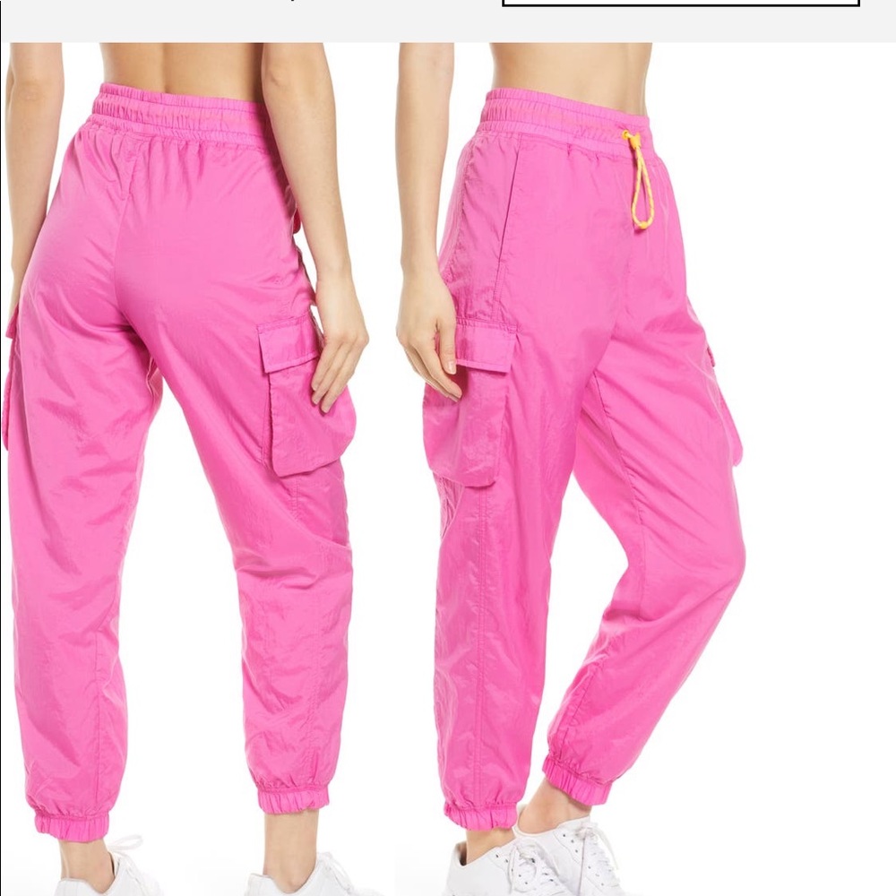 neon nike track joggers